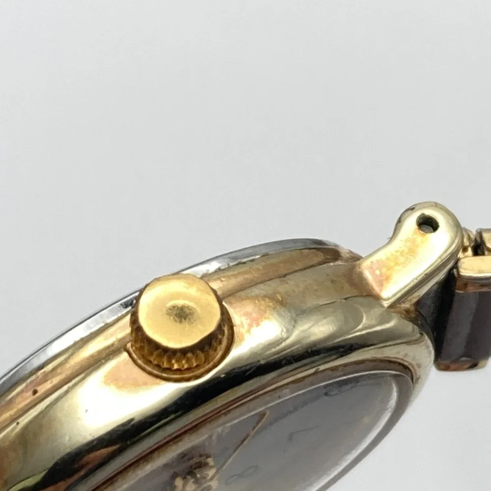 Timex Cavatina Women's Watch Gold Silver Tone 18mm Stretch New Battery SMALL 6